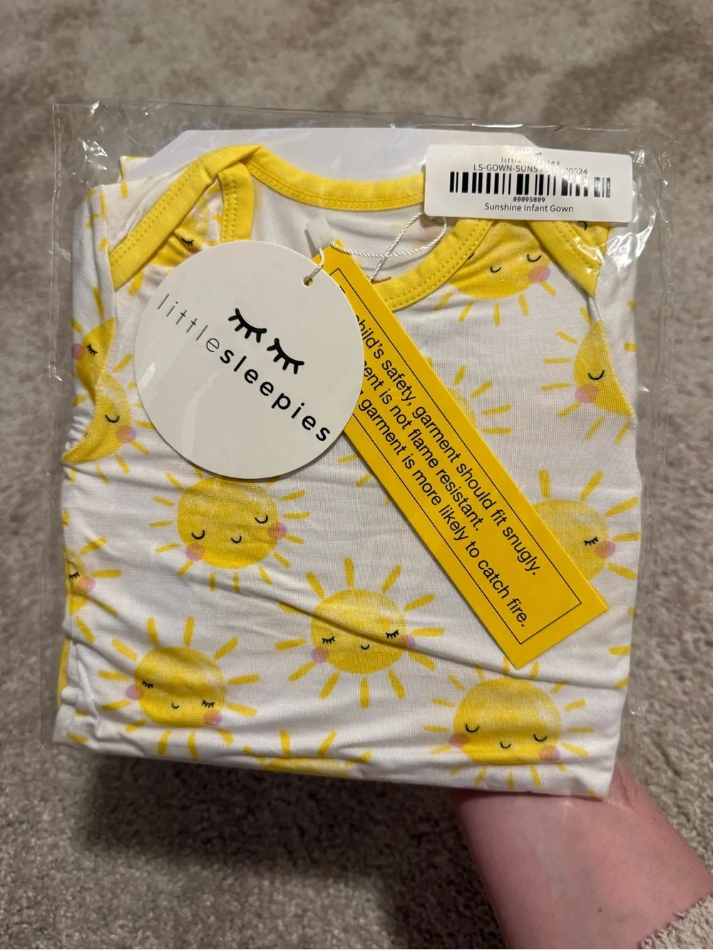 Little Sleepies NWT Sunshine infant gown